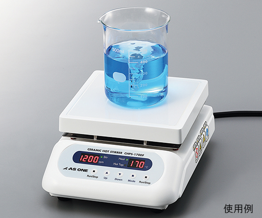 Máy khuấy từ gia nhiệt đĩa ceramic AS ONE 2-8081-41 CHPS-170DF, 100 - 1200rpm 550oC